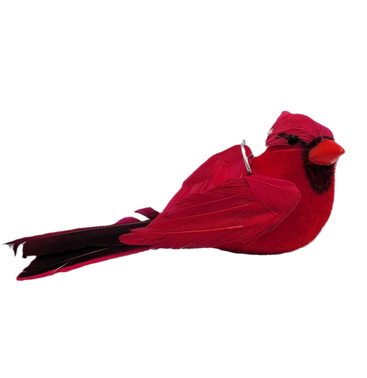 C22465 | Feather Cardinal Ornament | SET OF 6