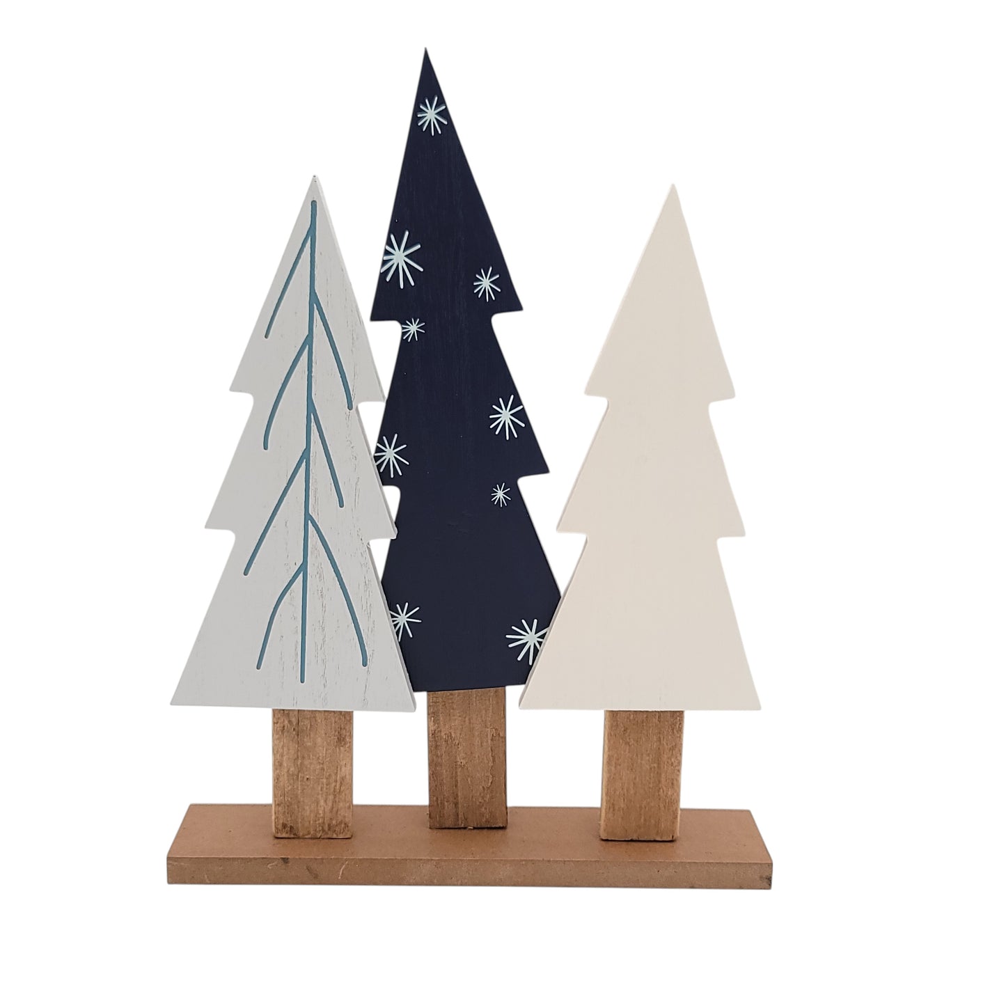 C22578 | 3-Tree Stand | Blue/White