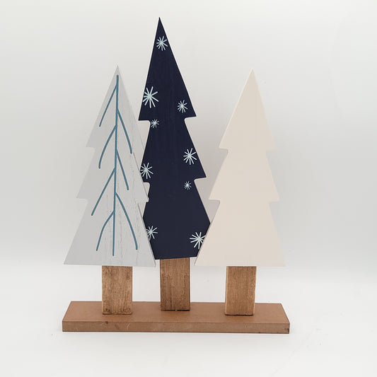 C22578 Blue/White 3-Tree Stand