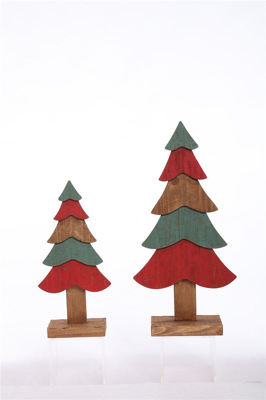 C24402  SMALL WOOD MULTI LAYER TREE BASE