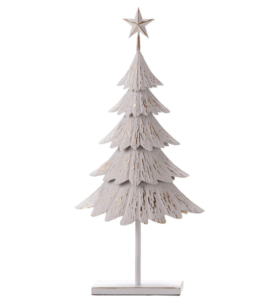 C25486 | Small Metal Gold Xmas Tree w/ Stand