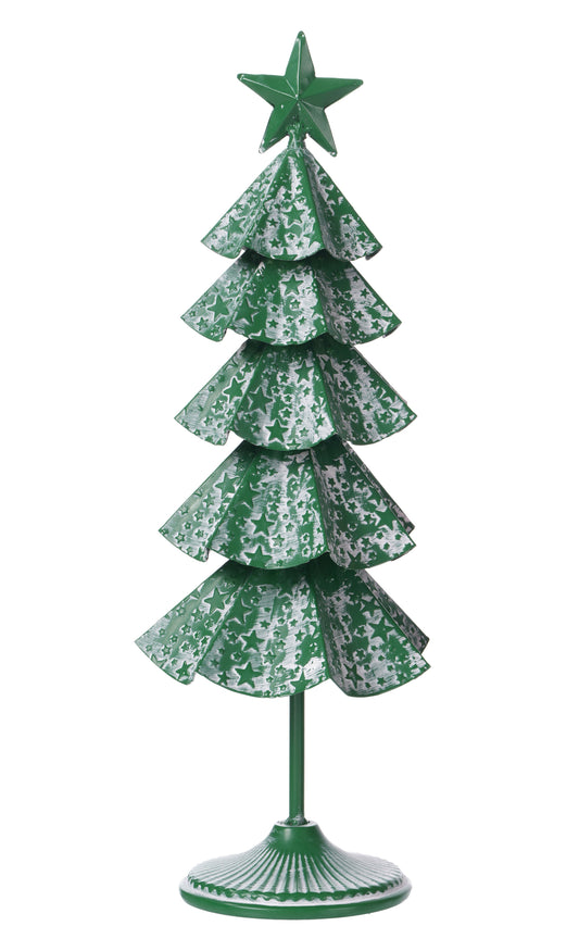 C25629 | 21"H | Small Red/Green Whitewash Tree  | 2 Asst. Colors