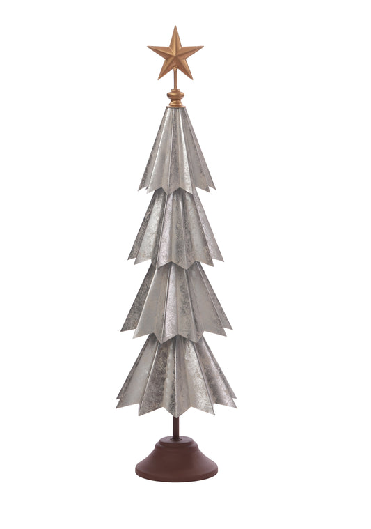 C25798 | Large Metal Silver Metallic Tree