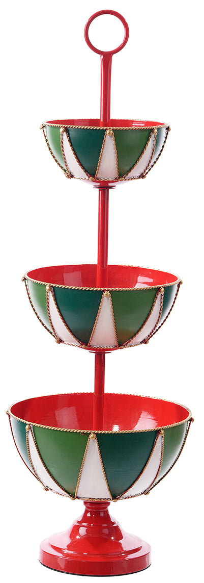 C26279 | Metal Nutcracker 3 Tier Bowl