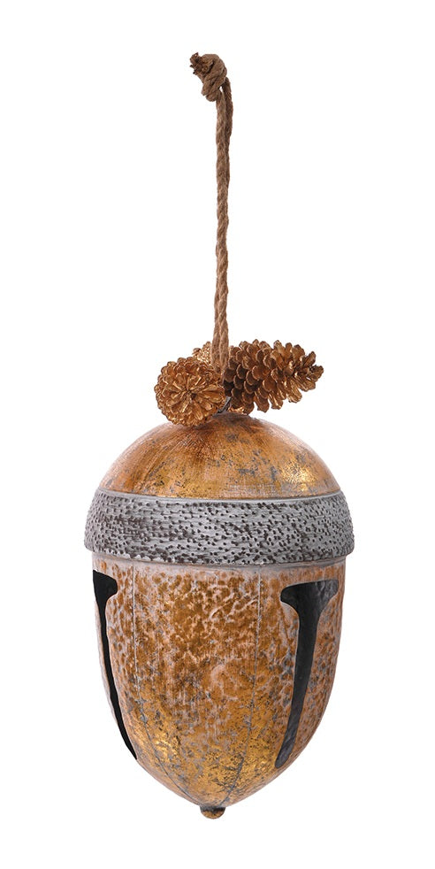 C26307 | Large Metal Acorn Bell Hang