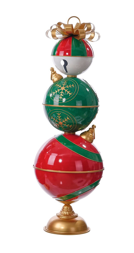 C26334 | 60"H | Large Metal Red/White/Green Bell Stack