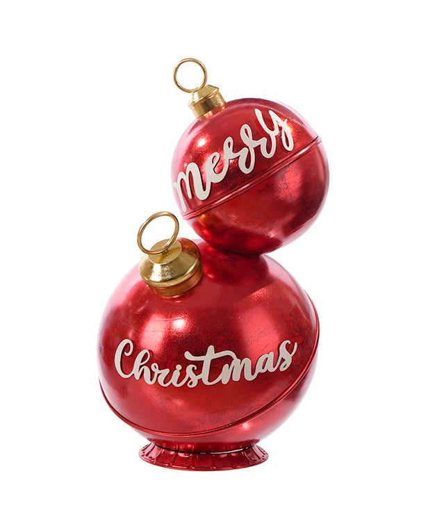 C26389 | Metal 2 Bell Stack Merry Christmas