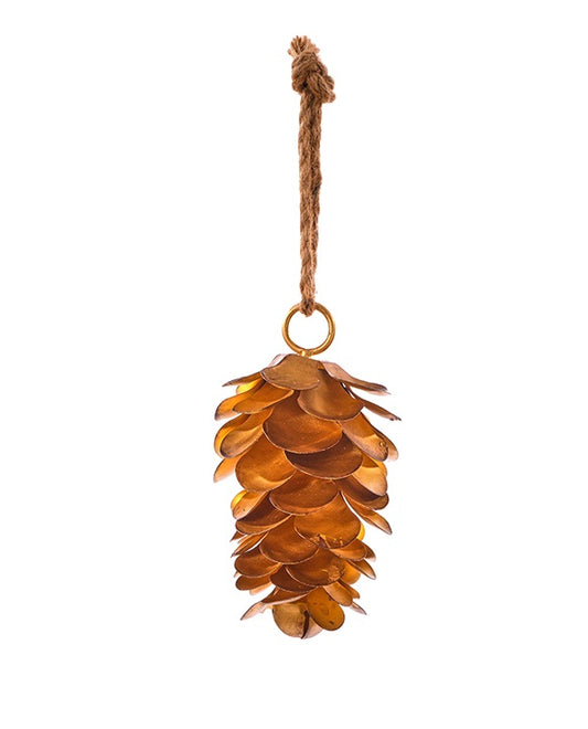 C26409 | Medium Metal Pinecone Hang