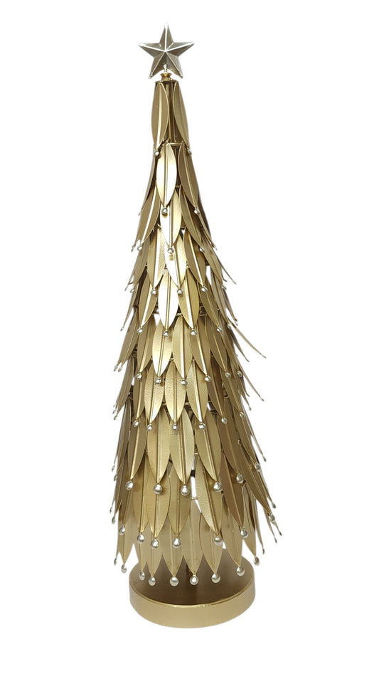 C26560 | Metal Gold/Silver Leaf Tree | 2 Asst.
