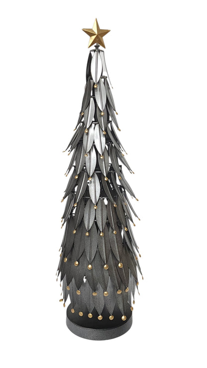 C26560 | Metal Gold/Silver Leaf Tree | 2 Asst.
