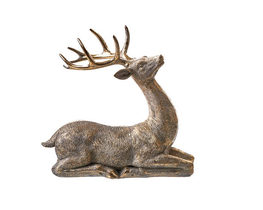 C26670 | XL Resin Laying Deer