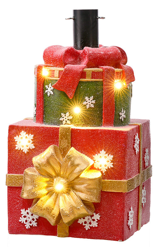 C26728 | MGO Stacked Gift LED Tree Holder