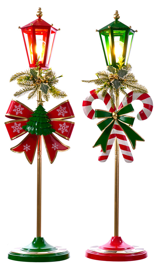 C26774 | Metal Holiday LED Streetlight | 2 Asst. Styles