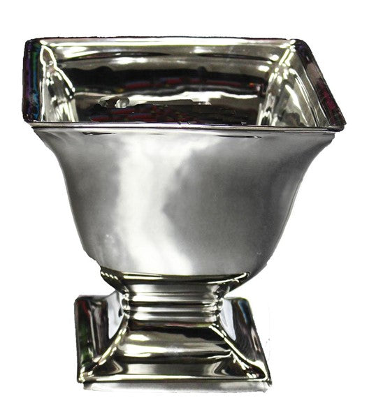 CB641326 Stoneware Urn Silver - A&B Wholesale Market Inc