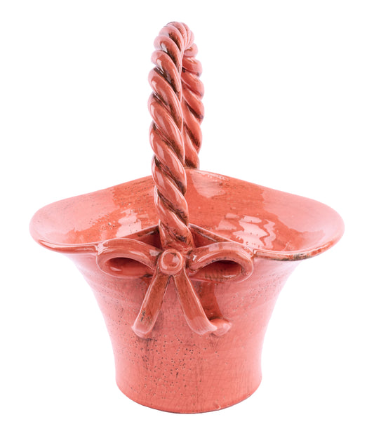 CB901148 | 13.75"L x 13.5"W | HAND THROWN BASKET