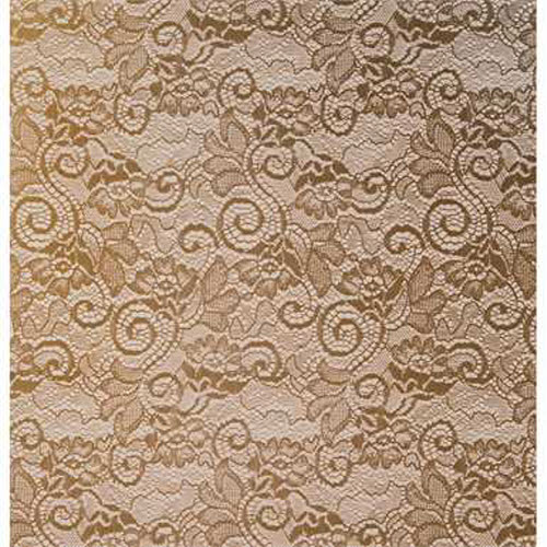 CP20100VLGD KRYSTALPHANE VICTORIAN LACE METALLIC GOLD - A&B Wholesale Market Inc