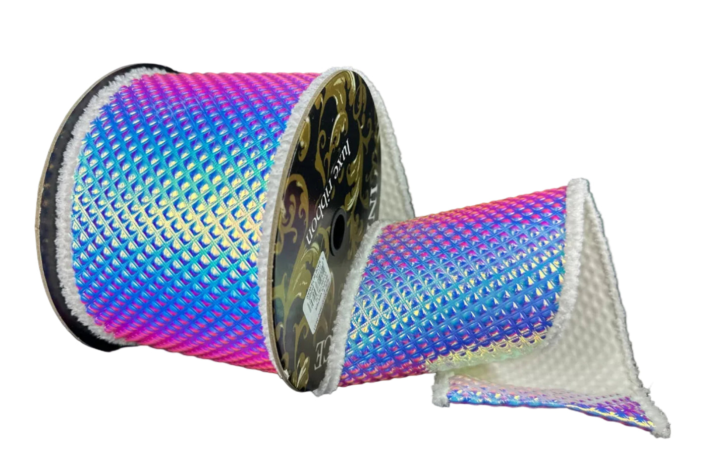 D73602-04-01 | 4" | PINK-IRIDESCENT 3D DIAMOND | 5YDS