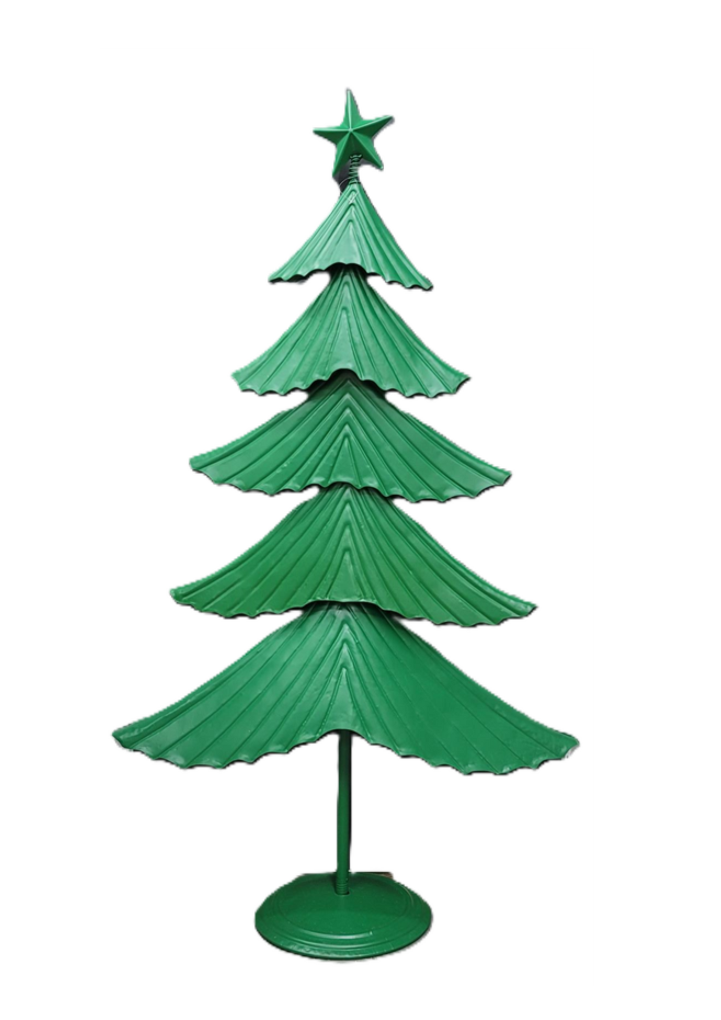 X24115  XL METAL GREEN TREE W/BELL STAND