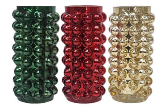 Glass Christmas Vase | 54102ASST