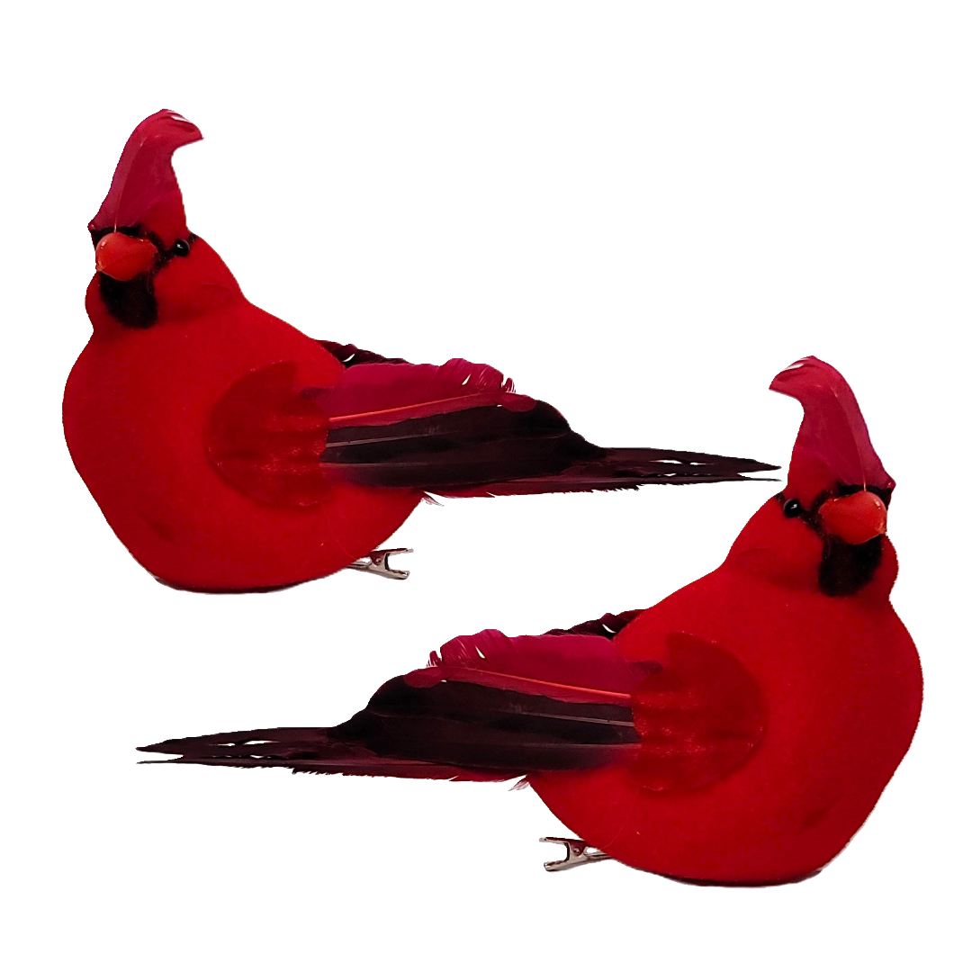 C18521 | Large | Red Cardinal | 2Pcs/Set - A&B Wholesale Market Inc