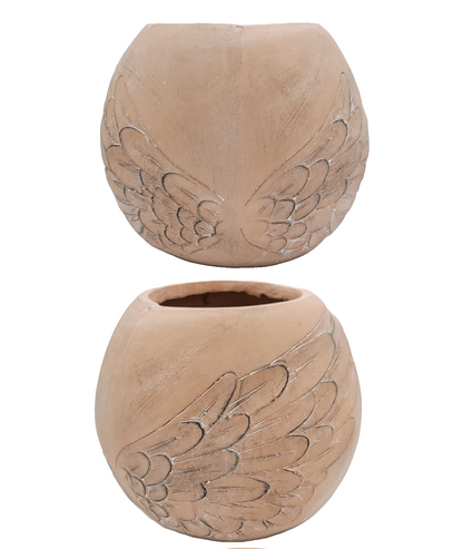 34696 | 12"DIA | ANGEL WINGS POT