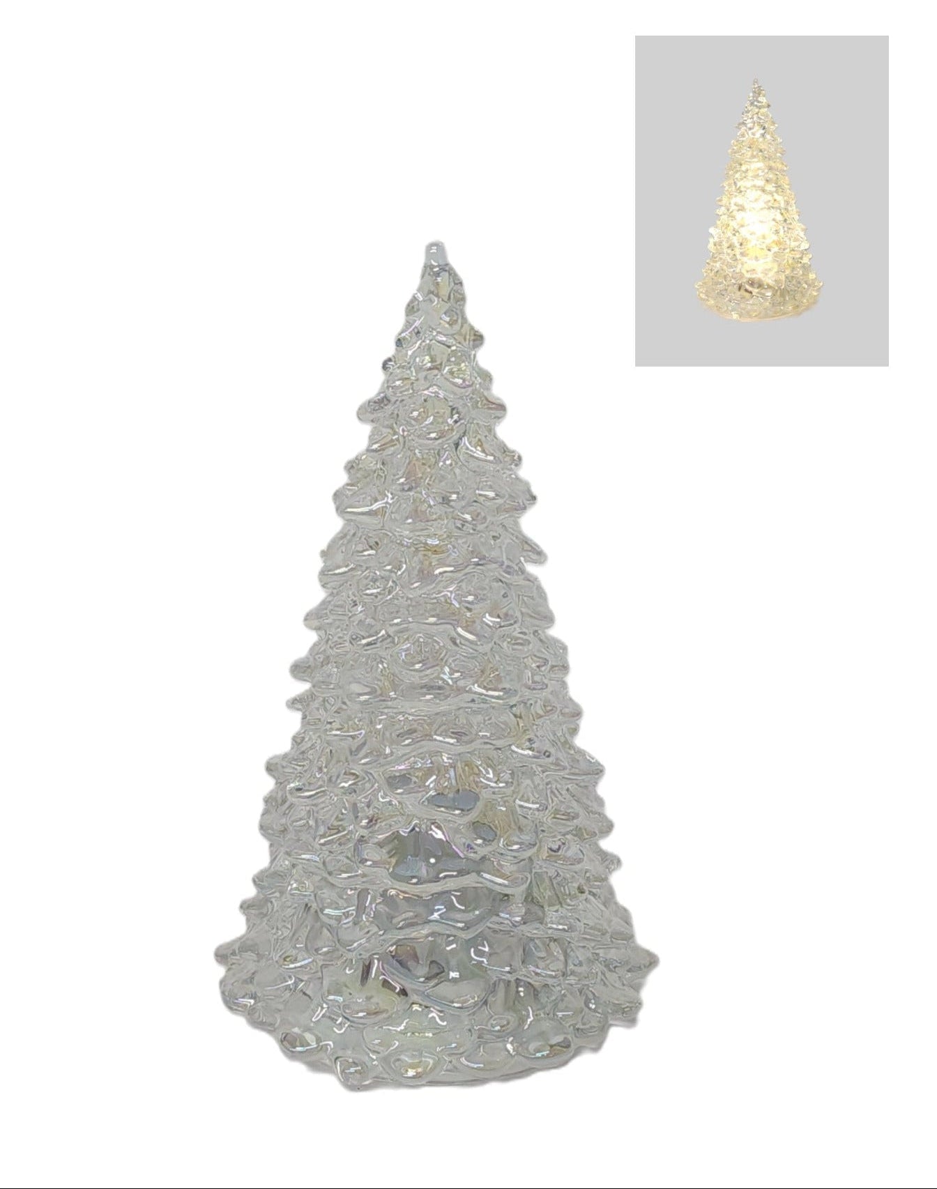 GC11108IR | GLASS CHRISTMAS TREE | IRIDESCENT