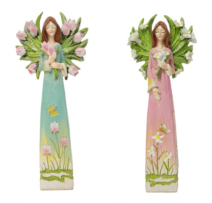 E26290 | Small Resin Garden Angel | 2 Asst - A&B Wholesale Market Inc