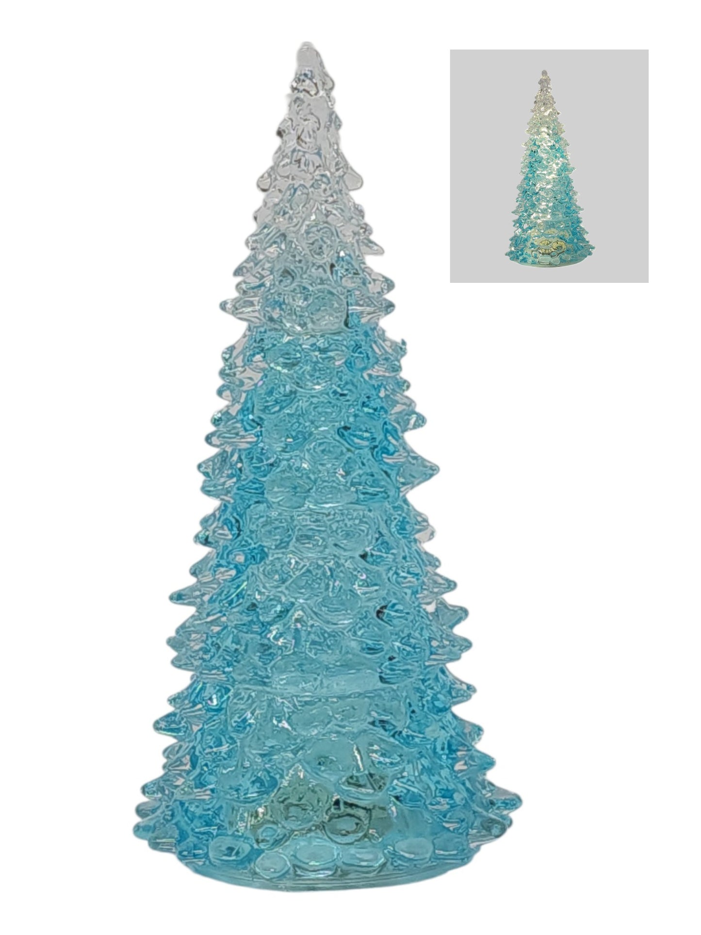 GC11108BL | GLASS CHRISTMAS TREE | BLUE