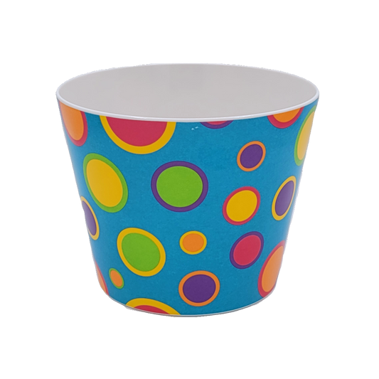 PC2002-TURQUOISE | Polka Dot Melamine Pot | Turquoise