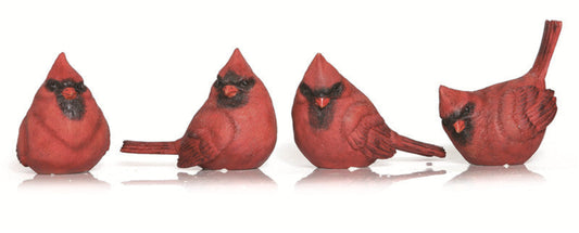 E15023 | Medium Resin Cardinal | 4Pcs/Set
