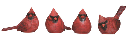 E15024 | Large Resin Cardinal | 4 Asst