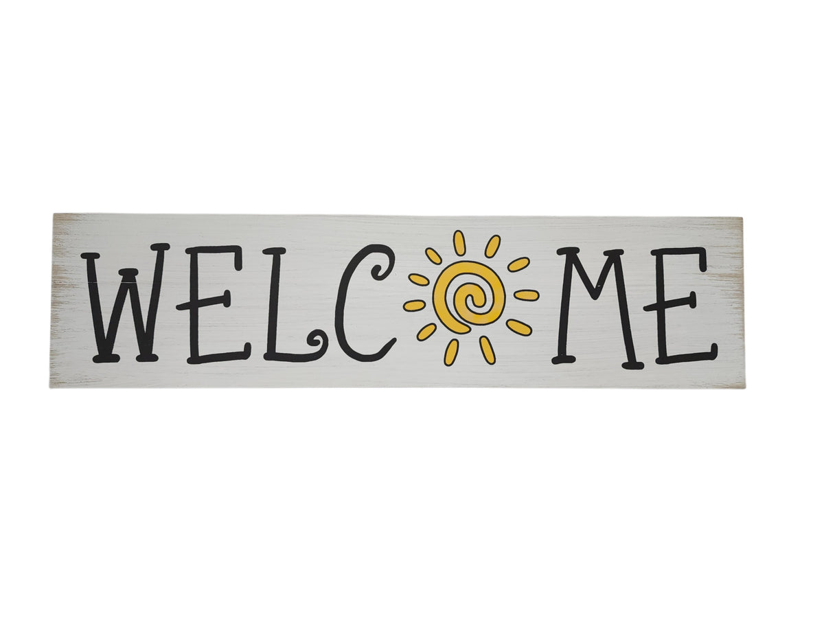 E21195 | Wood Welcome Sun Wall Hanger