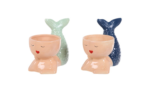 E25666 | Ceramic Mermaid Pot |