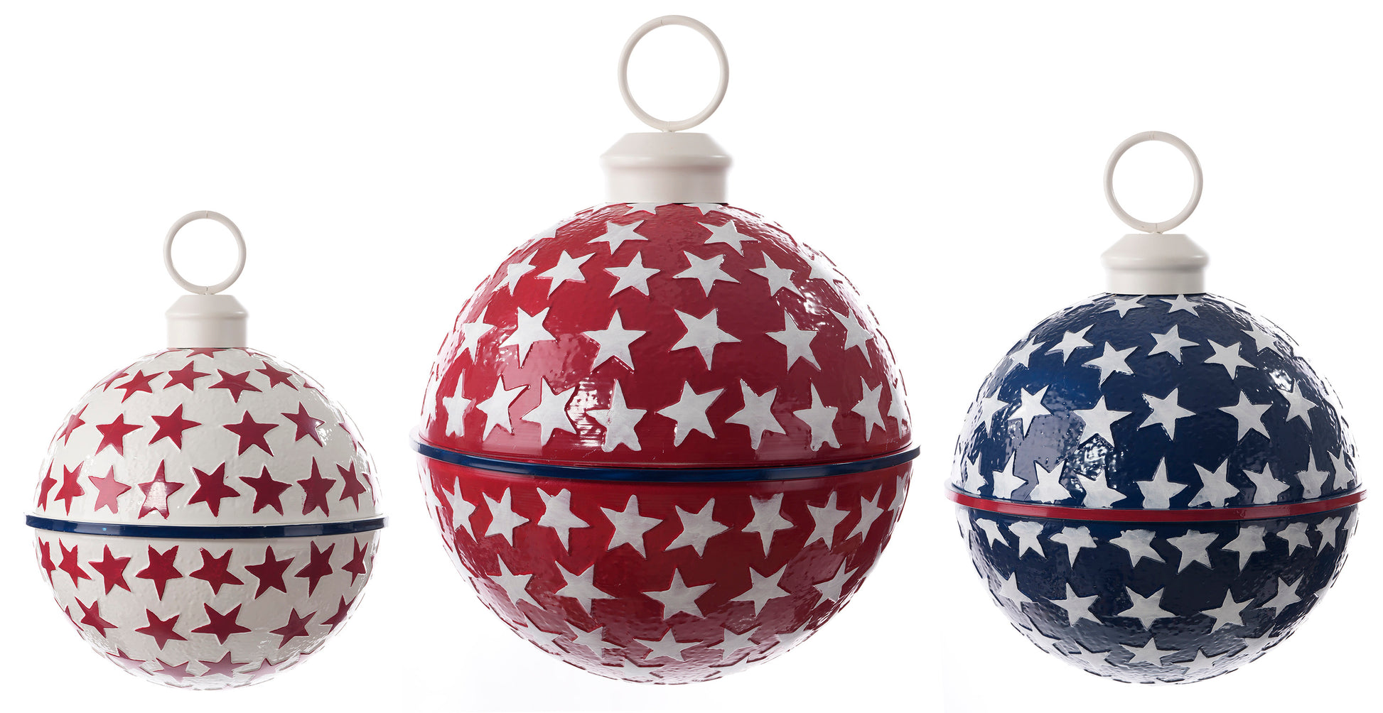 E26164 | Metal Americana Bells | 3Pcs/Set - A&B Wholesale Market Inc