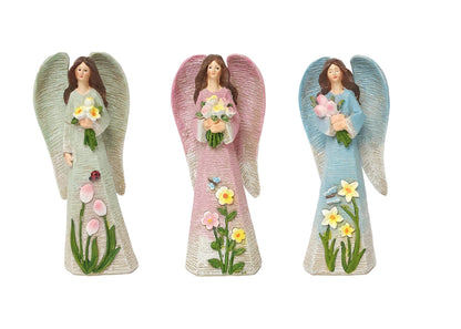 E26288 | Large Resin Angel Wing Figurine | 3 Asst - A&B Wholesale Market Inc