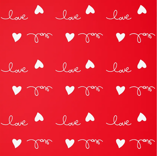 F287627 | Heartfelt Love Floral Paper | Red | 20 Sheets/Pkg