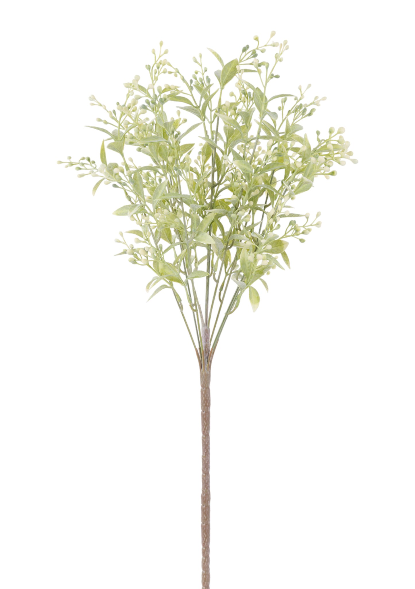 FG661738 | 21"L | Cream/Lt. Green | Plastic Mini Bud/Leaf Bush