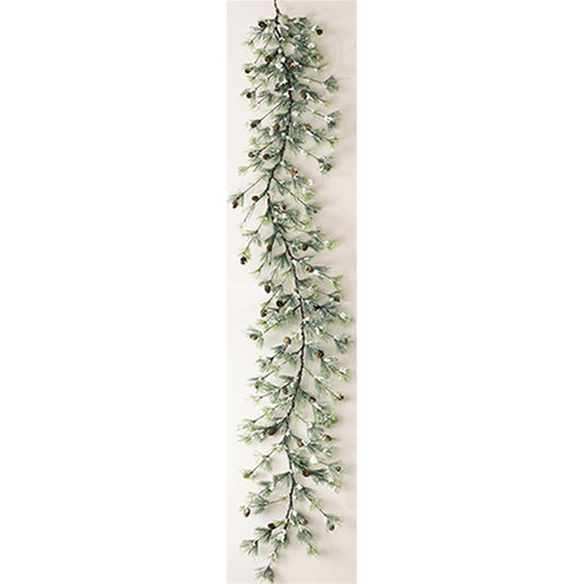 FX7320G | 92" | LONG SNOWY PINE GARLAND