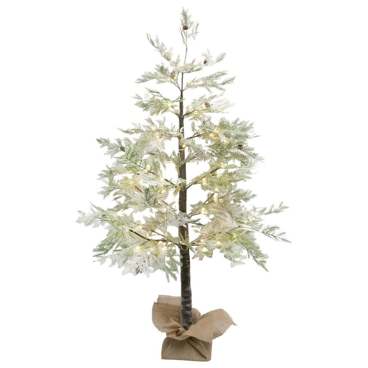 FXS59687 | LARGE LIGHTED FLOCKED CEDAR TREE