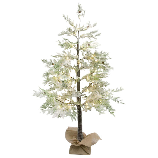 FXS59687 | LARGE LIGHTED FLOCKED CEDAR TREE