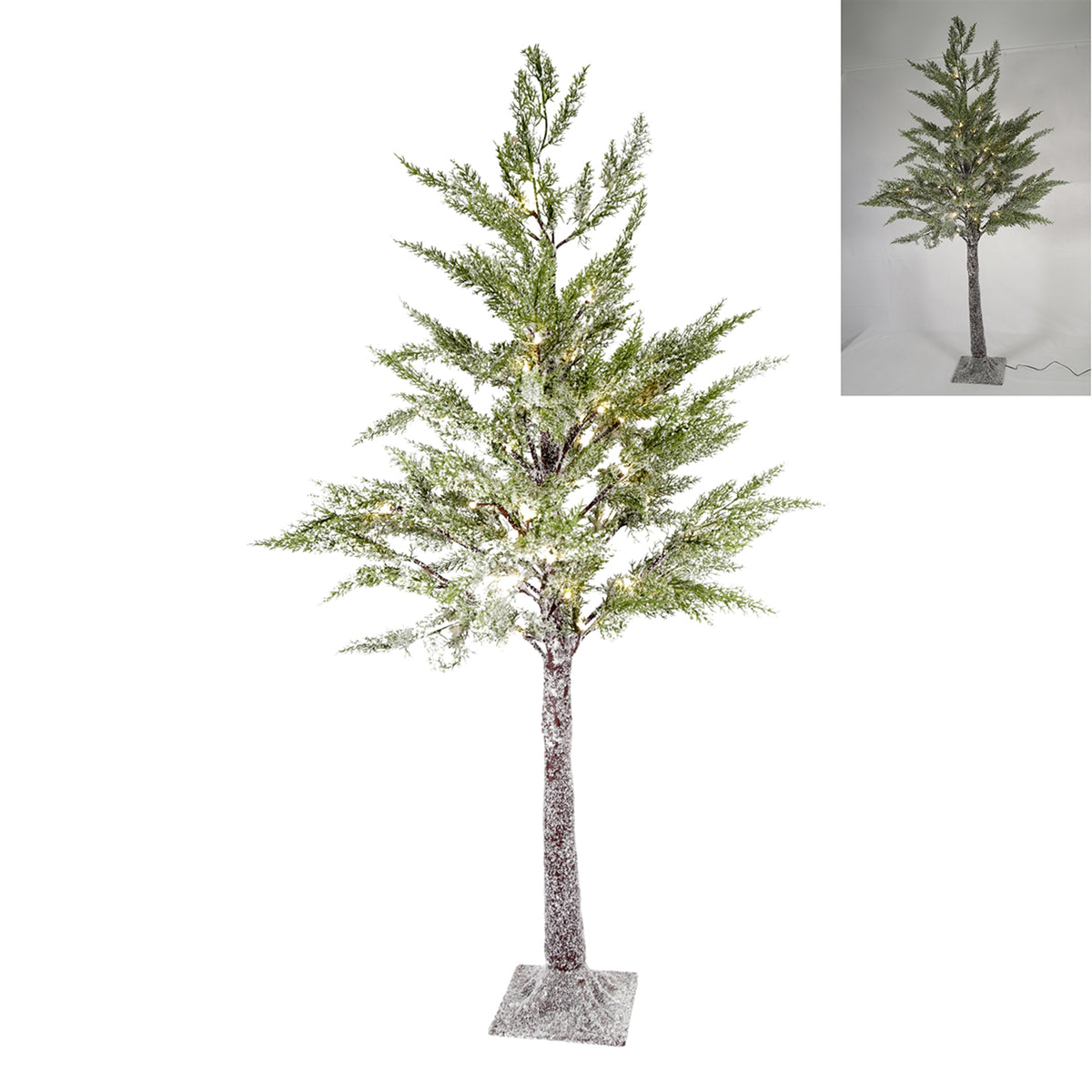 FXS63642 | 48" | LIGHTED SNOWY PINE TREE