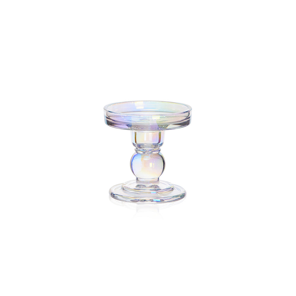 GA15018IR | 4"D x 4"H | GLASS CANDLE HOLDER