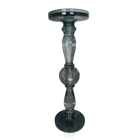 GA15030SK | 4"D x 17"H | GLASS CANDLE HOLDER