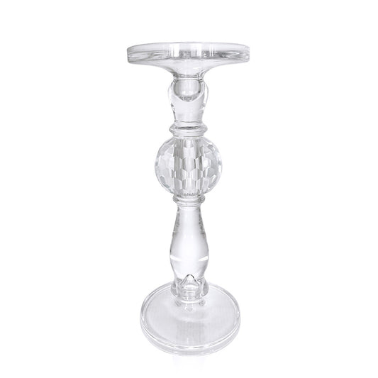 GA15031 | 13.5"H x 5"D | Candle Holder | Clear
