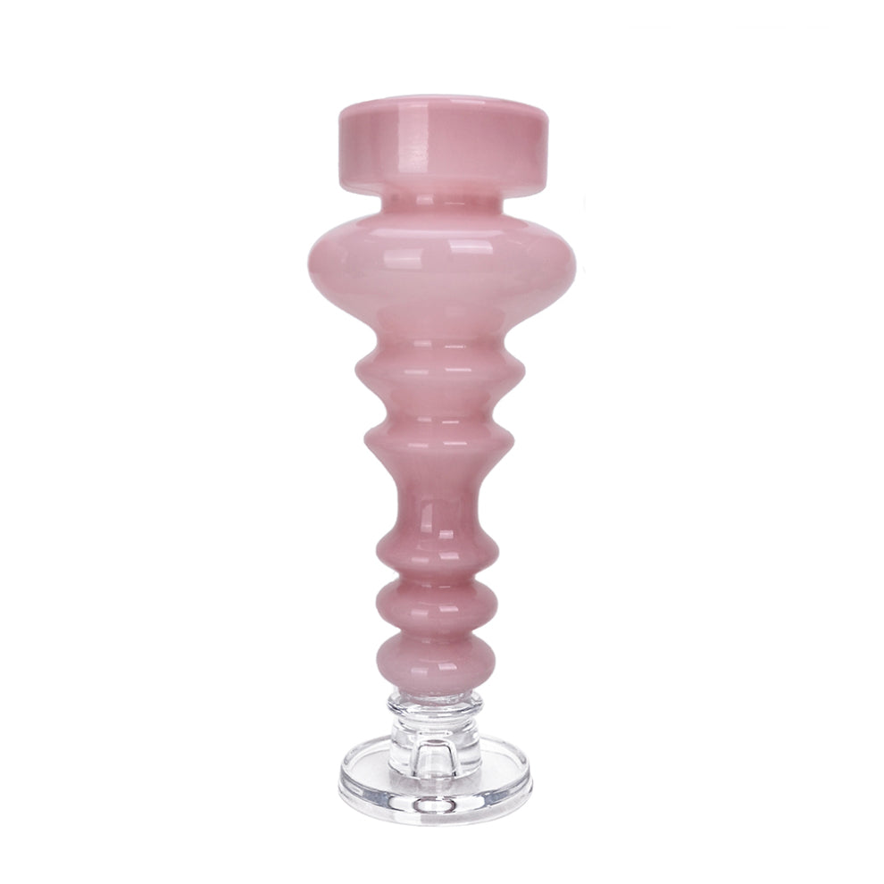 GA26063PK | Glass Candle Holder | Pink