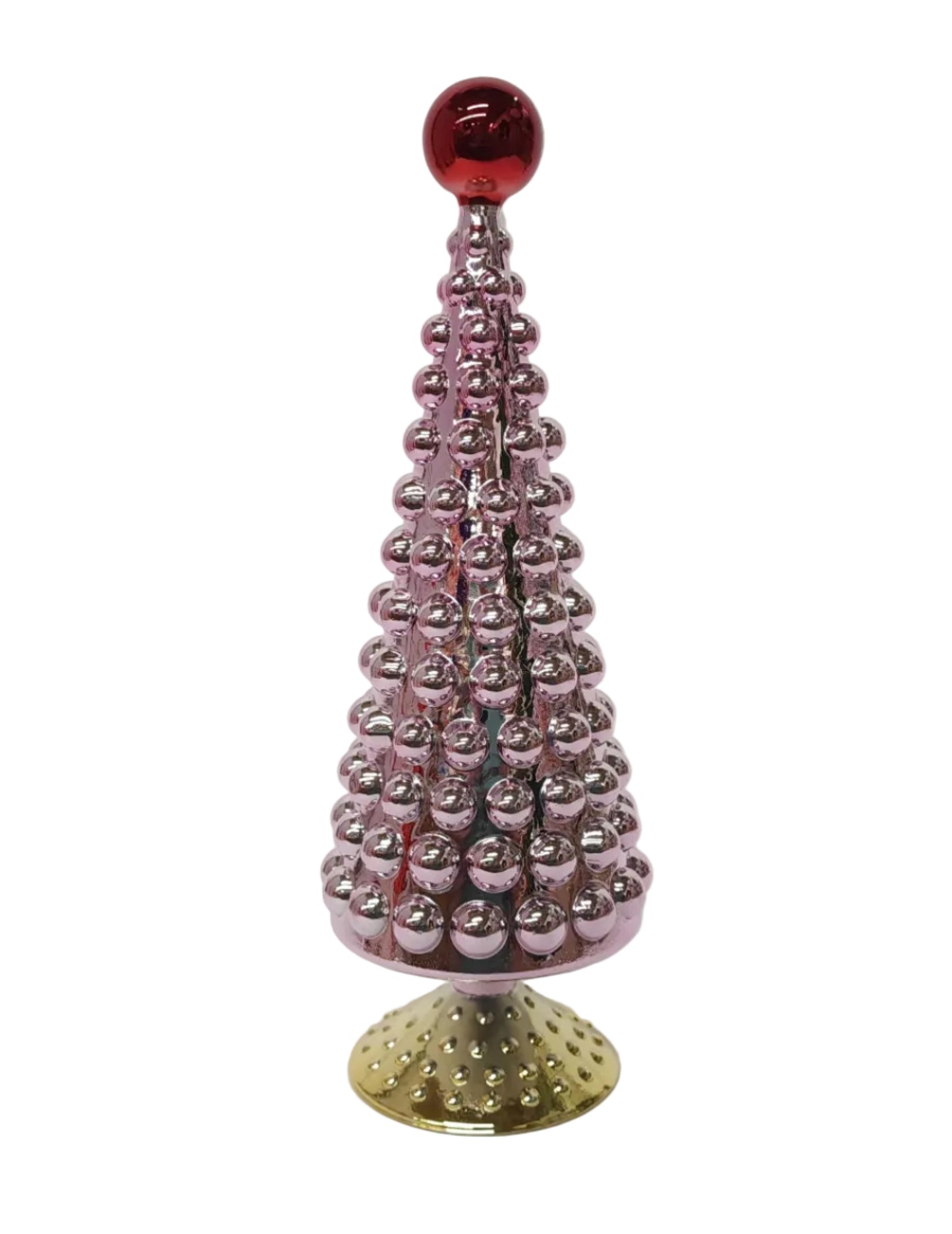 GC01025PK | GLASS CHRISTMAS TREE | PINK