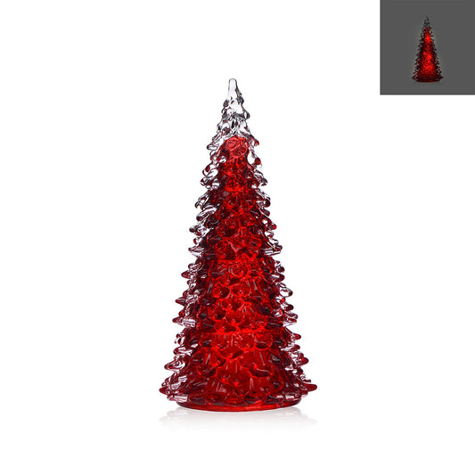 GC11084RD | GLASS CHRISTMAS TREE | RED