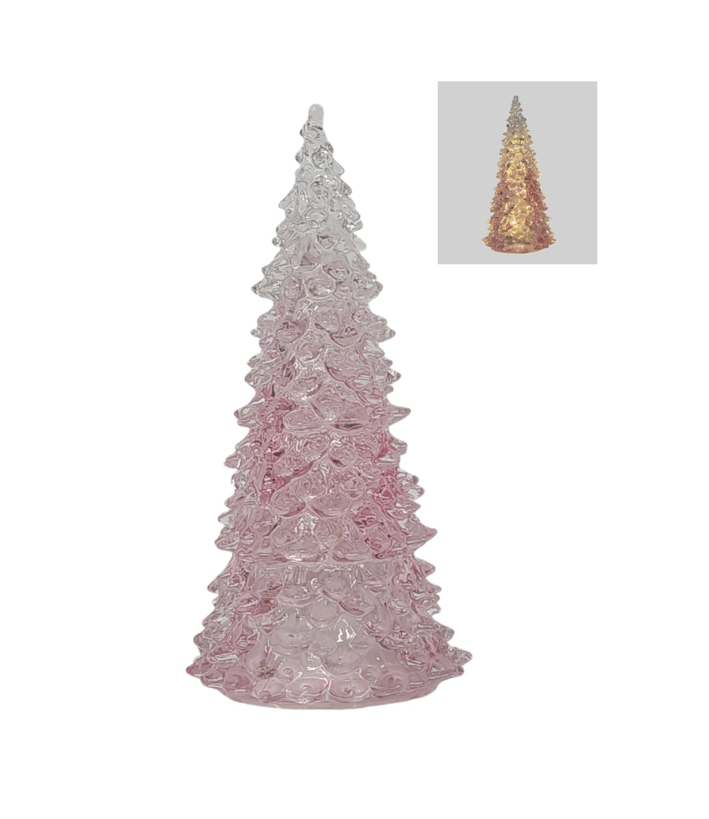 GC11105PK | GLASS CHRISTMAS TREE | PINK