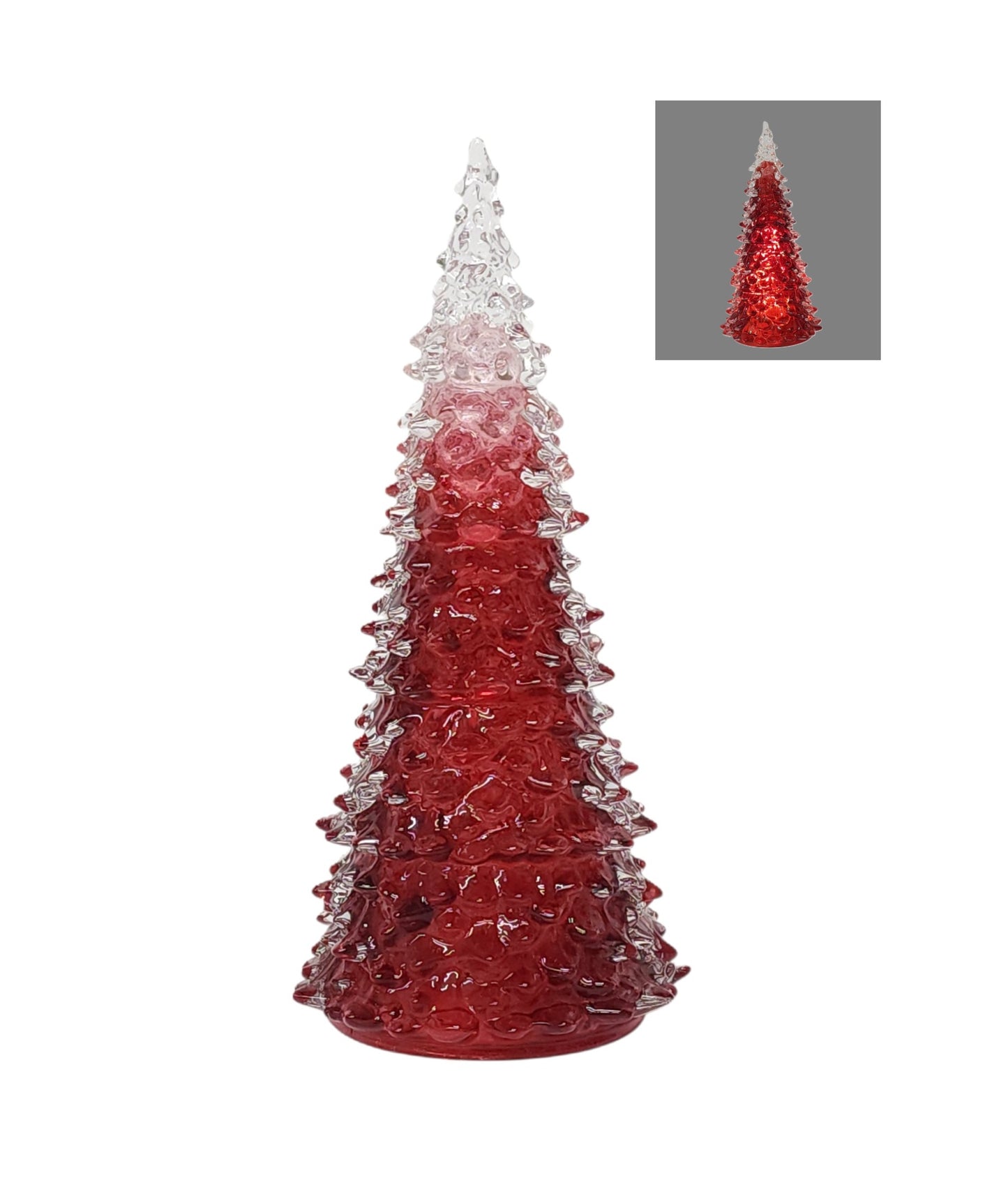 GC11105RD | GLASS CHRISTMAS TREE | RED