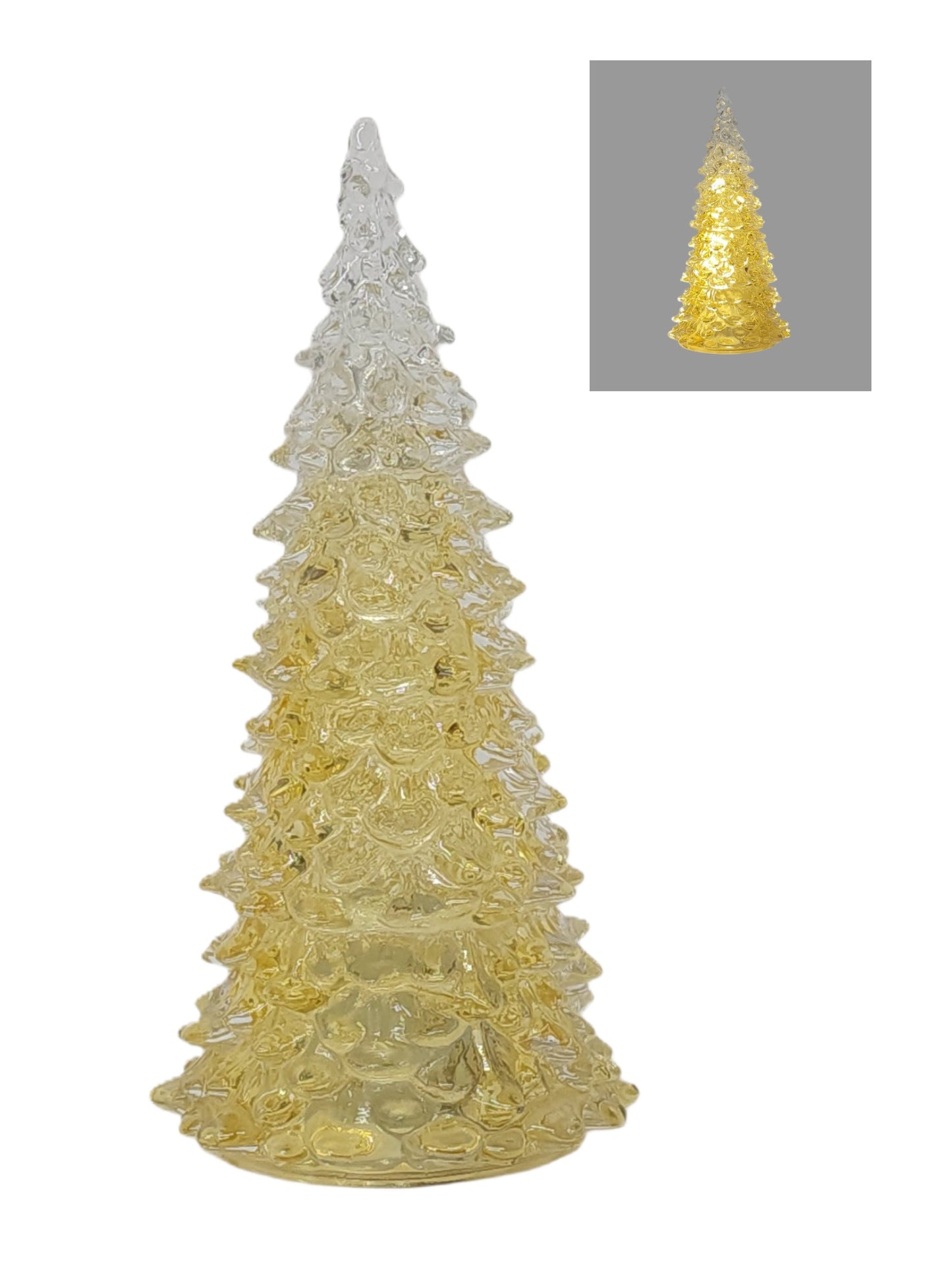GC11108AM | GLASS CHRISTMAS TREE | GOLD
